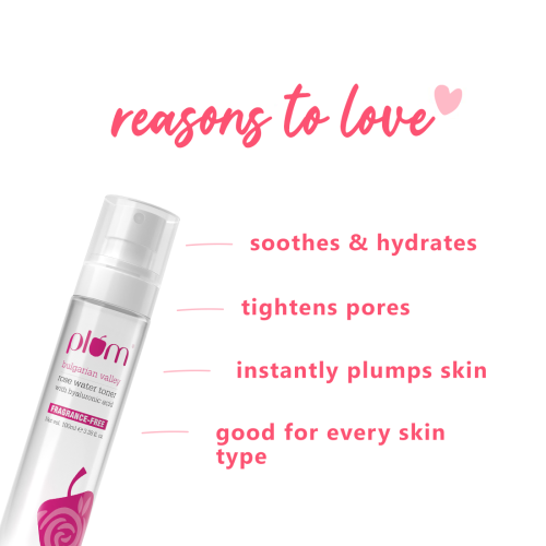 Plum: Plum Bulgarian Valley Rose Water Toner Men & Women - 100ml