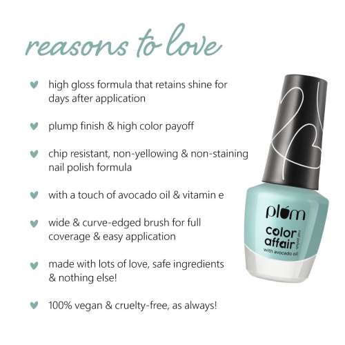 Plum: Plum Color Affair Nail Polish Summer Sorbet Collection | Mint - 154 ()