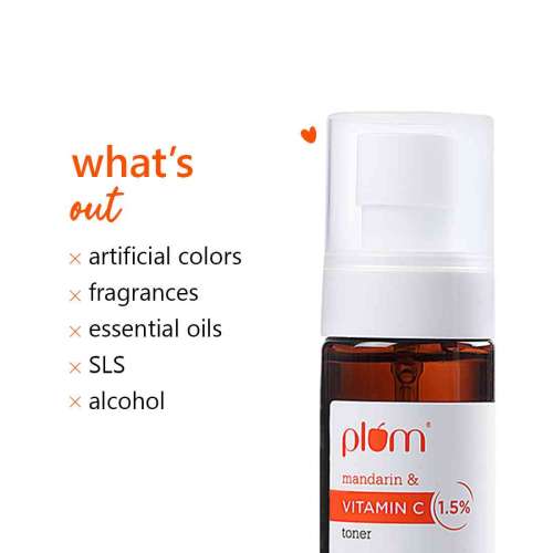 Plum: Plum 1.5% Vitamin C Toner with Mandarin For Men & Women - 100ml