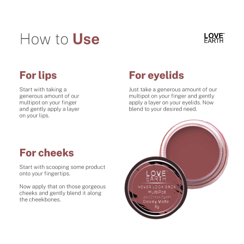 Love Earth: Lip & Cheek Tint - Never Look Back - 8gm