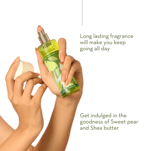 Plush: Sweet Pear & Shea Butter Refreshing Body Mist - 100ml