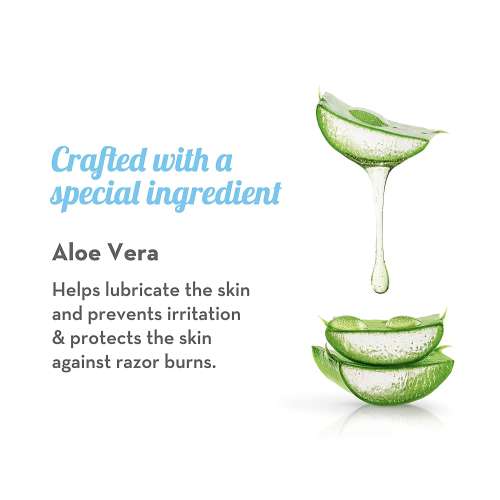 Plush: All Natural After Shave Gel for Women with Aloe Vera For Normal - Sensitive Skin - 100gm