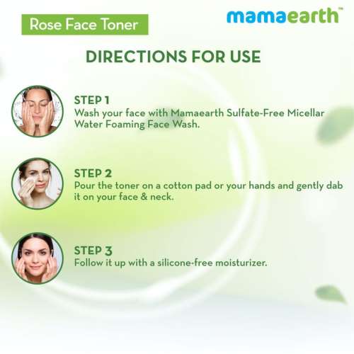 Mamaearth: Rose Water Face Toner for detoxification - 200ml