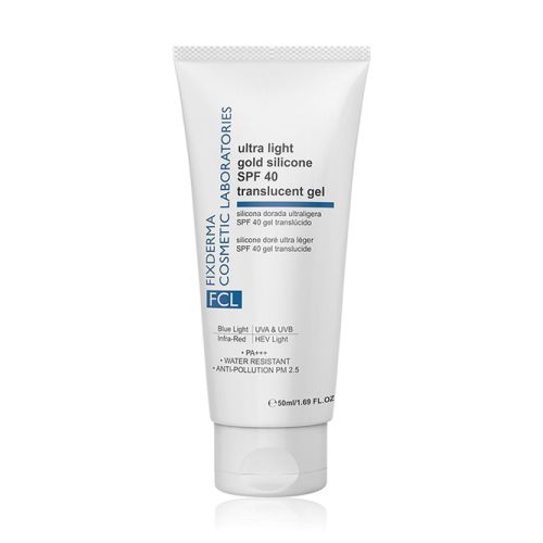 Fixderma Cosmetic Laboratories: Ultra Light Gold Silicone SPF 40 Translucent Gel - 50ml