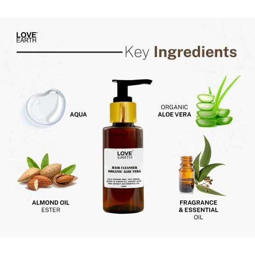 Love Earth: Hair Cleanser Organic Aloe Vera - 100ml