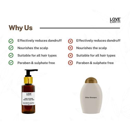 Love Earth: Hair Cleanser Organic Aloe Vera - 100ml