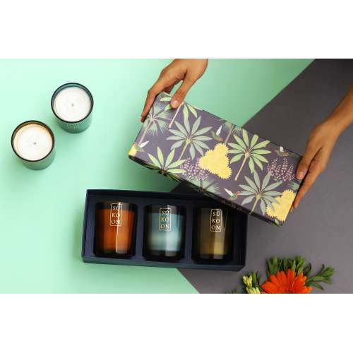 Sukoon: Scent Trio- 3 premium scented candles