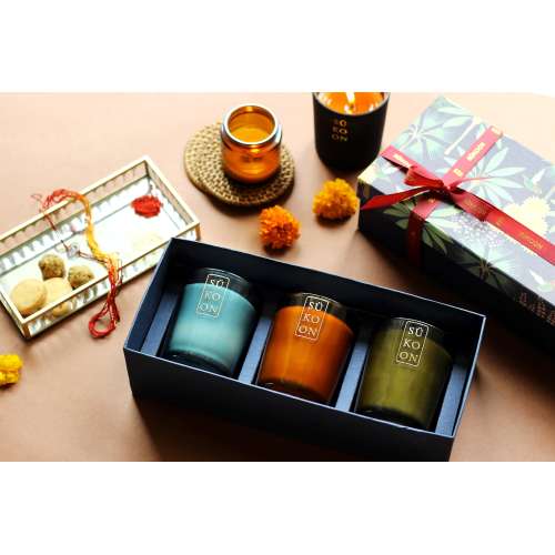 Sukoon: Scent Trio- 3 premium scented candles