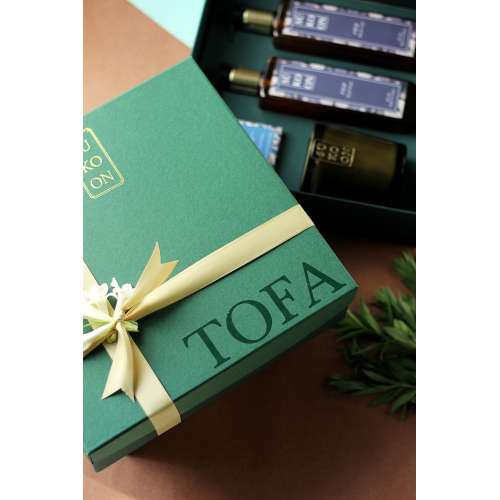 Sukoon: Oud Box - Oud fragranced candle, shower gel, hand wash and hand made soap