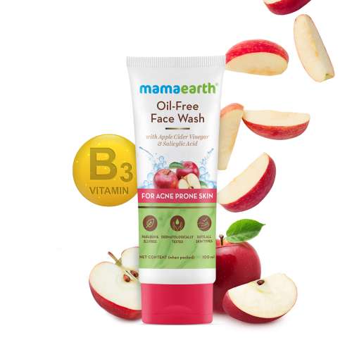 Mamaearth: Oil-Free Face Wash with Apple Cider Vinegar & Salicylic Acid  100 ml