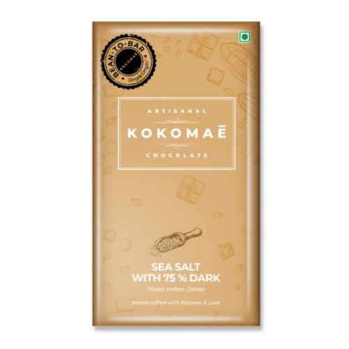 Kokomae: Indian Single Origin Sea Salt 75% Dark - 50 gm