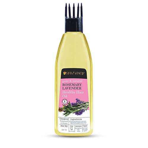 Soulflower: Rosemary Lavender Healthy Hair Oil For Unisex - 120ml