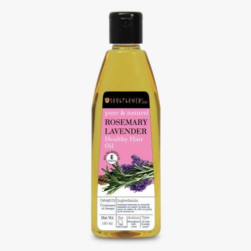 Soulflower: Rosemary Lavender Healthy Hair Oil For Unisex - 120ml