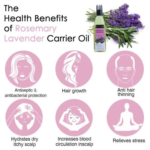 Soulflower: Rosemary Lavender Healthy Hair Oil For Unisex - 120ml