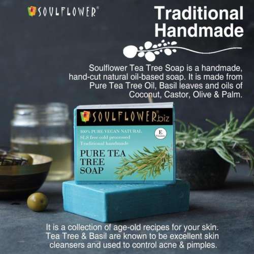 Soulflower: Pure Tea Tree Soap - 150g