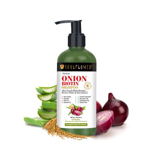 Soulflower: Herbal Onion Biotin Shampoo - 300ml