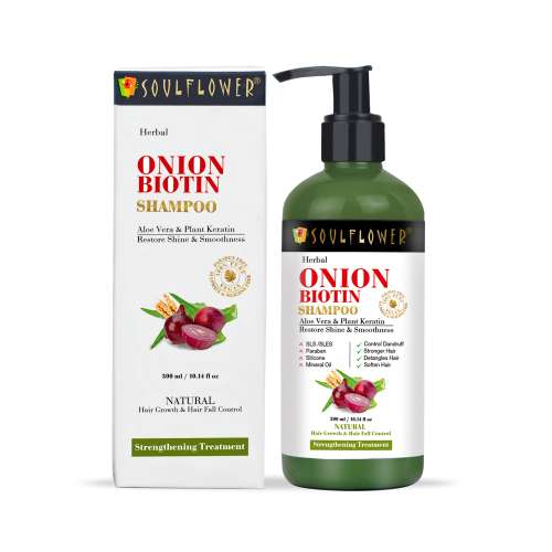 Soulflower: Herbal Onion Biotin Shampoo - 300ml