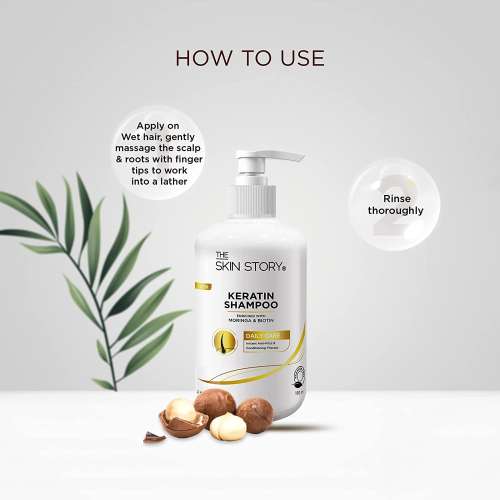 The Skin Story: Keratin Shampoo - Instant Anti -Frizz - 190ml