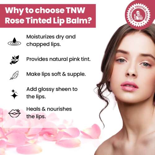 TNW - The Natural Wash: Rose Tinted Lip Balm - 6gm