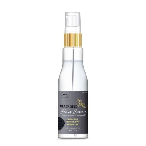 TNW - The Natural Wash: Black Seed Hair Serum- An Anti-Frizz Natural Styling Serum (Paraben-Free)