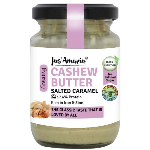 Jus Amazin: Creamy Cashew Butter - Salted Caramel - 125 gm