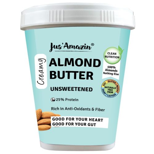 Jus Amazin: Creamy Almond Butter - Unsweetened - 1 kg