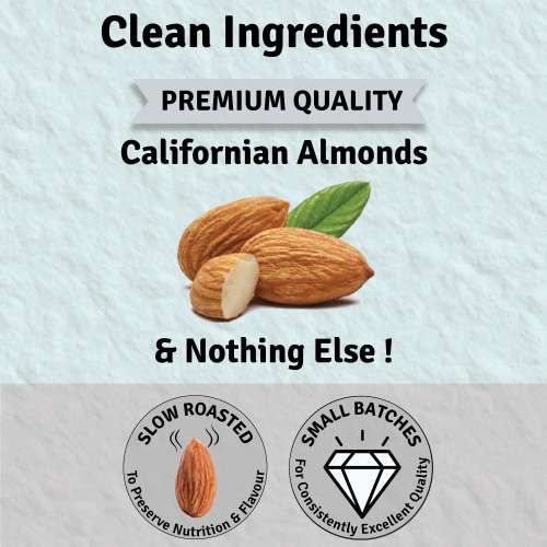 Jus Amazin: Creamy Almond Butter - Unsweetened - 500 gm