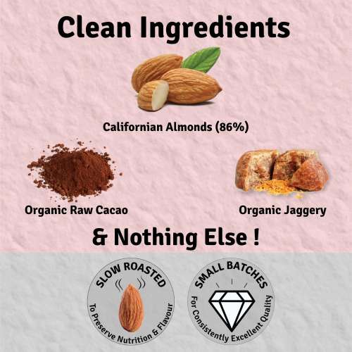 Jus Amazin: Creamy Almond Butter - Dark Chocolate - 200 gm