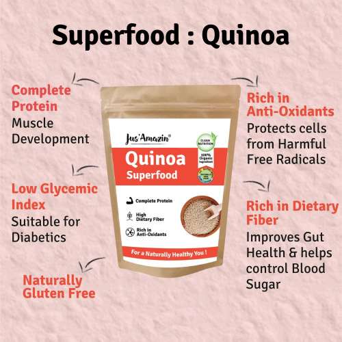 Jus Amazin: Organic Quinoa - 1000 gm