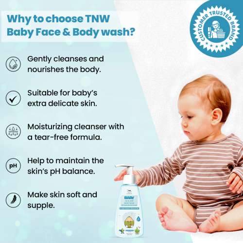 TNW - The Natural Wash: Baby Body Wash For Cleansed & Moisturized Skin - 150ml