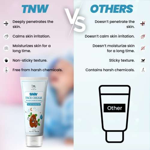 TNW - The Natural Wash: Baby Face Cream For Soft & Nourished Skin - 50gm
