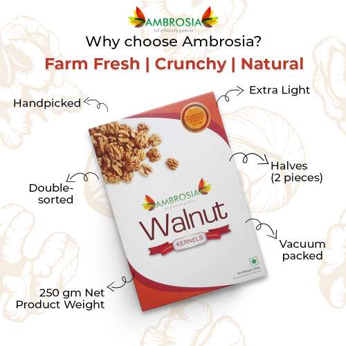 Ambrosia: Walnut Kernels Light Halves - 250 g