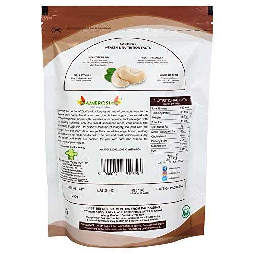 Ambrosia: IndianÃƒÃ‚ CashewÃƒÃ‚ 250g