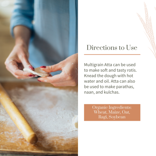 Ecotyl: Organic Multigrain Atta - 500 gm