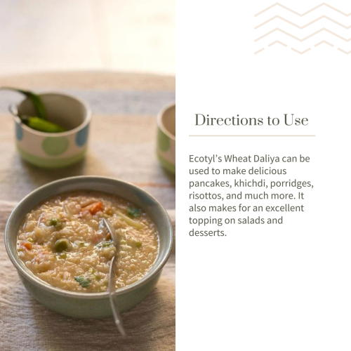 Ecotyl: Organic Wheat Daliya - 500 gm