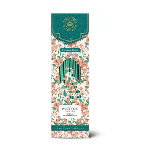 Luxuriate: Patouli Incense Agarbatti Sticks - Contains 20 Incense Sticks