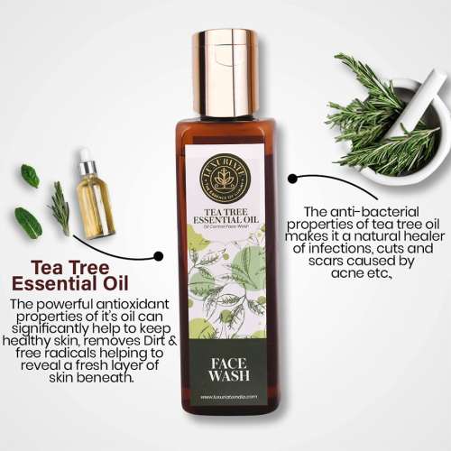 Luxuriate: Natural Herbal Tea Tree Face Wash for Men and Women - 100 ml