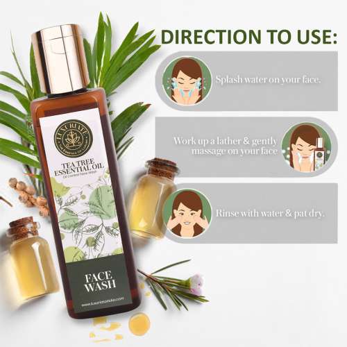 Luxuriate: Natural Herbal Tea Tree Face Wash for Men and Women - 100 ml