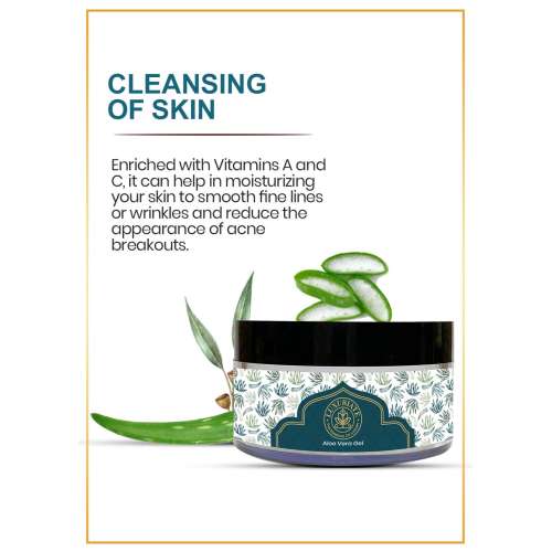 Luxuriate: 100% Pure Natural Bio Organic Non-Toxic Aloe Vera Gel for Glowing & Radiant Skin Treatment - 100gm