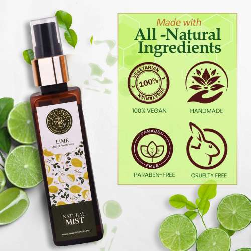 Luxuriate: Pure and Natural Skin/Face Lime Face Mist Spray for Men and Women- 100 ml