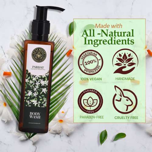 Luxuriate: Parijat Body Wash Shower Liquid for Natural Shine for Men and Women-200 ml