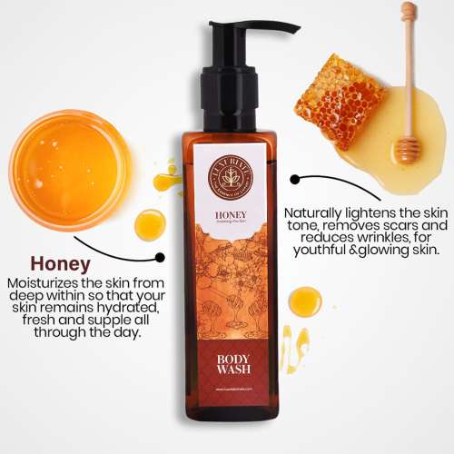 Luxuriate: 100% Honey Nourishing Face to Toe Body Wash Shower Liquid for Men and Women-200 ml