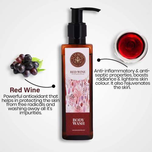 Luxuriate: Ravishing Red Wine Body Wash Shower Liquid for Men and Women-200 ml
