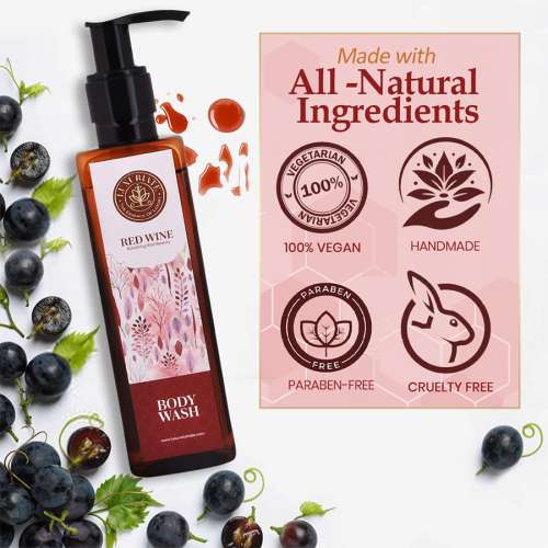 Luxuriate: Ravishing Red Wine Body Wash Shower Liquid for Men and Women-200 ml
