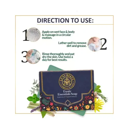 Luxuriate: Exotic Essentials Esscense of Fragrant Beauty Soap Bar for Men and Women- 125 ml