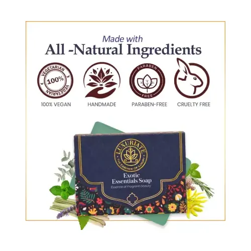 Luxuriate: Exotic Essentials Esscense of Fragrant Beauty Soap Bar for Men and Women- 125 ml