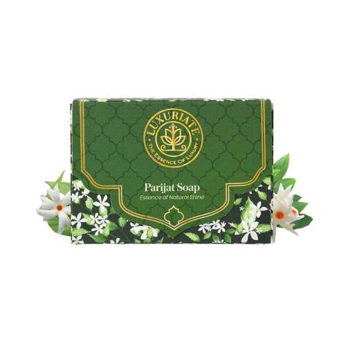 Luxuriate: Parijat Essence of Natural Shine Soap Bar for Men and Women- 125gm