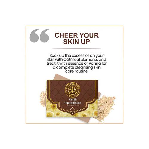 Luxuriate: Vanilla Oatmeal soap Bar for Men and Women - 125 gm