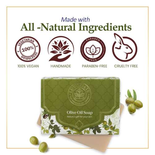Luxuriate: Olive Oil Soap Bar for Men and Women - 125 gm
