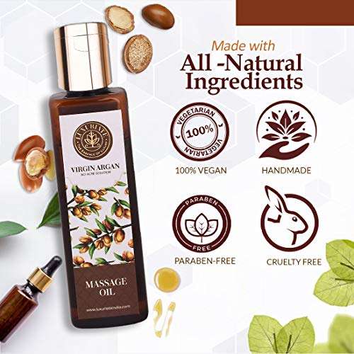 Luxuriate: 100% Pure Natural Virgin Argan Oil for Hair and Skin - 100 ml